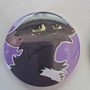 Spille Warriors Firestar, Ravenpaw, Graystripe – Set di spille artistiche di gatti fatte a mano immagine 5