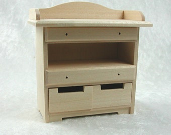 Changing table, for the dollhouse, the dollhouse, Dollhouse Miniatures, cribs, miniatures, model making