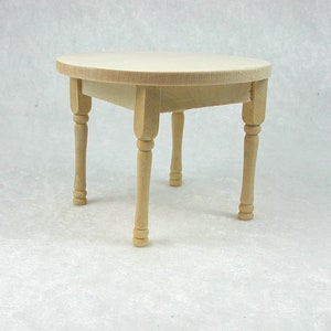 Tisch mit Runder Platte 1:12 Miniatur