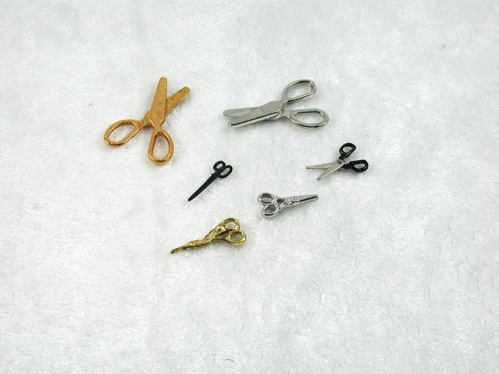 Forbici In Miniatura Scala 1:12 Per Casa Delle Bambole – Metalliche Stile Vintage - Foto 4