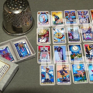 Tarot Deck and Box, Sizes: 16mmx9mm (cards)