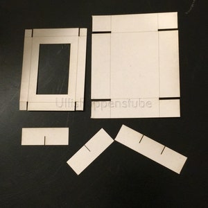 Schachtel Bastelkit, 3,5 oder 4 mm ,  Vorlage für eine Schachtel zum selber basteln,  für die Puppenstube