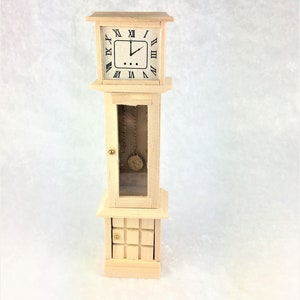 Grandfather clock for the dollhouse