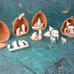 Incantevoli statuine del presepe e decorazioni natalizie in miniatura per collezionisti amanti dei dettagli! Magici accessori per la casa delle bambole in miniatura.