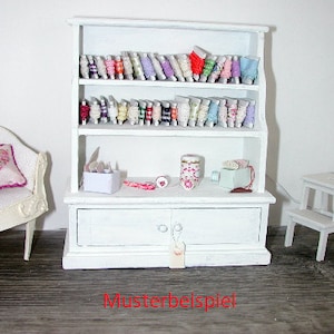 Küchenregalschrank, für das Puppenhaus, Puppenhaus, Miniaturen, Modellbau, Wichtelhaus, Feengarten