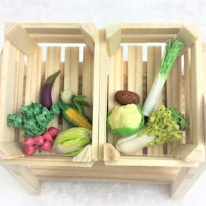 Vegetables for the dollhouse, dollhouse accessories in 1:12 scale