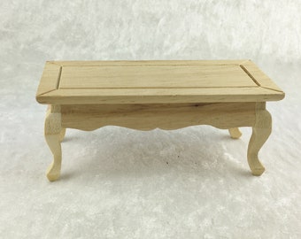 Table basse, table de canapé 1:12 miniature