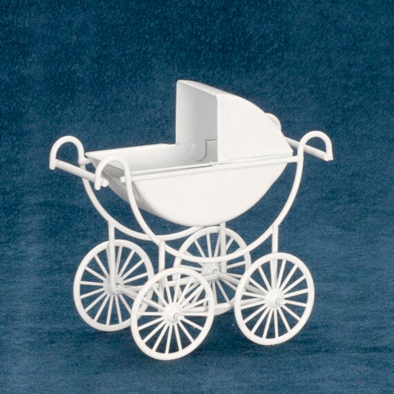 schwarz Miniatur Kinderwagen aus Metall Puppenstuben für 1:12 Puppenhaus schwarz Miniatur Kinderwagen aus Metall Puppenstuben für 1:12 Puppenhaus