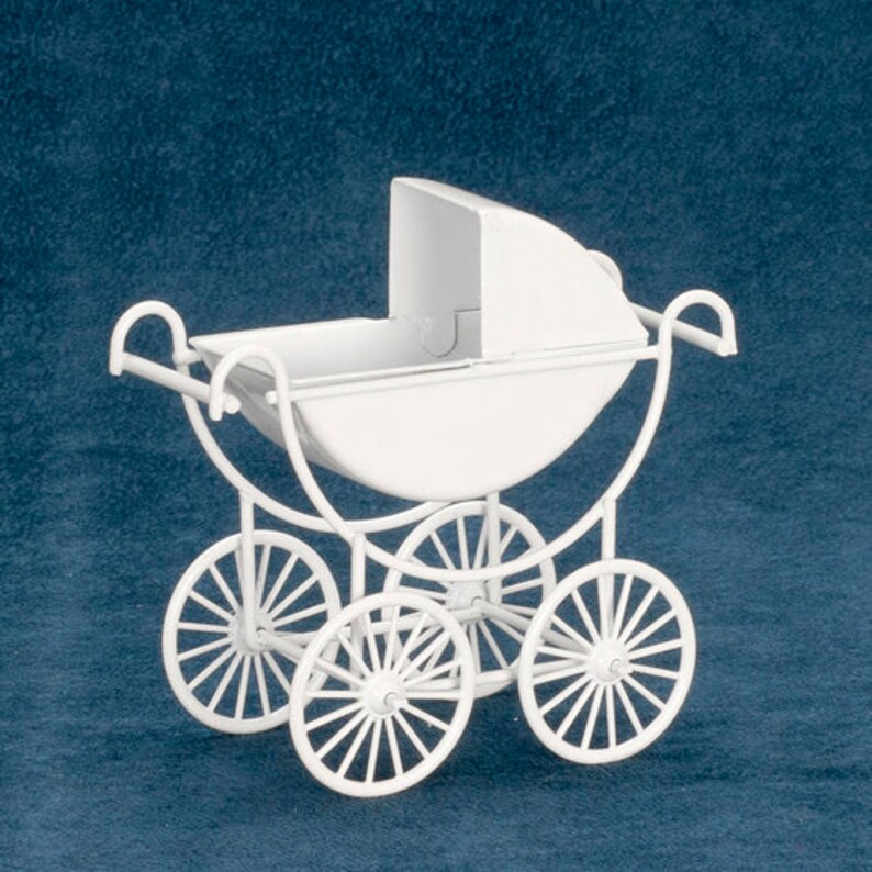 Pram for the Dollhouse the Dollhouse Dollhouse Miniatures Etsy