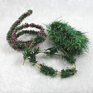 Erikagirlande, Grasgirlande 50 cm, Tannengirlande, Grundpreis 4,60 Euro/m , zum basteln in Miniatur