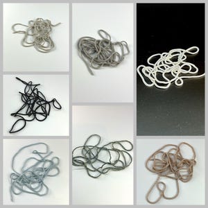 Bunka  Weiß, Silbergrau, Hellgrau, Silber Lurex, Beige,  Grau, Schwarz,  Kayo für die Miniatur Handarbeit