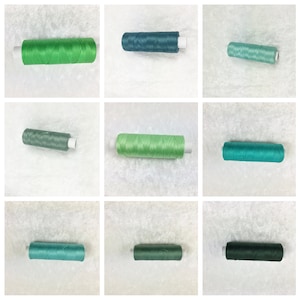 Baumwolle, Granny Smith, Zypresse, Grüntürkis, Jade, Smaragd, Opal, Venice, Schilf,  Strick-und Häkelgarn für die Miniatur Handarbeit