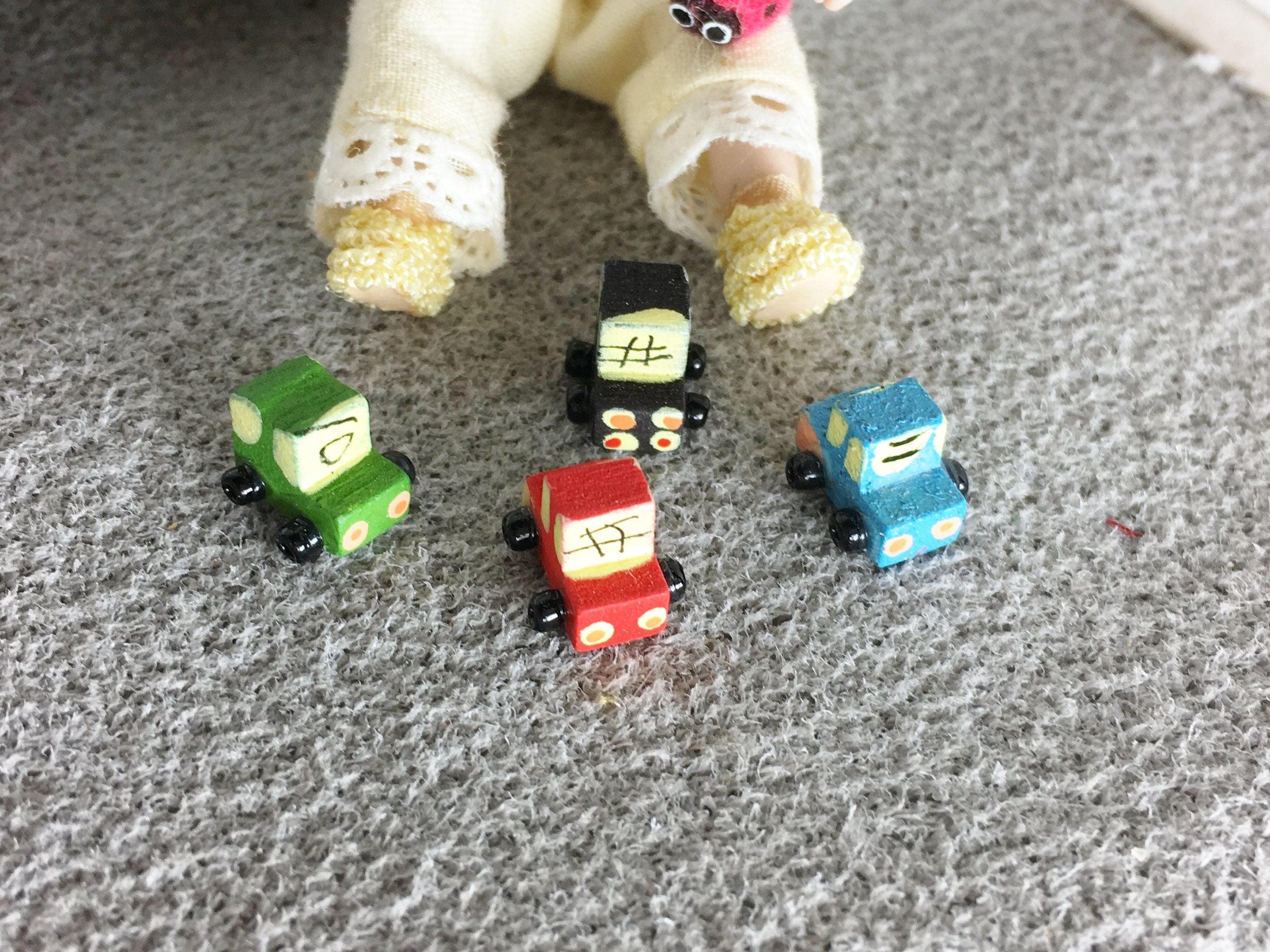 Small Toy Car Made Of Wood For The Dollhouse The Dollhouse