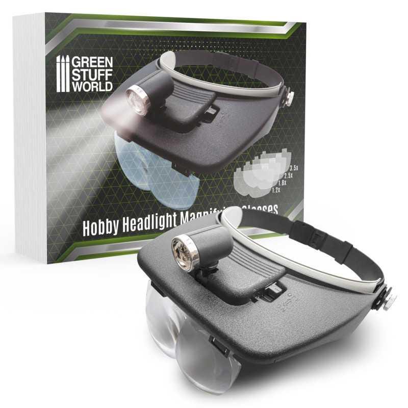 Light Headband Magnifier With Lenses for Miniature and Model
