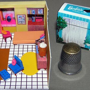 Puppenhaus im Koffer, Paperminis,  Bastelkit aus Papier in Miniatur für die Puppenstube