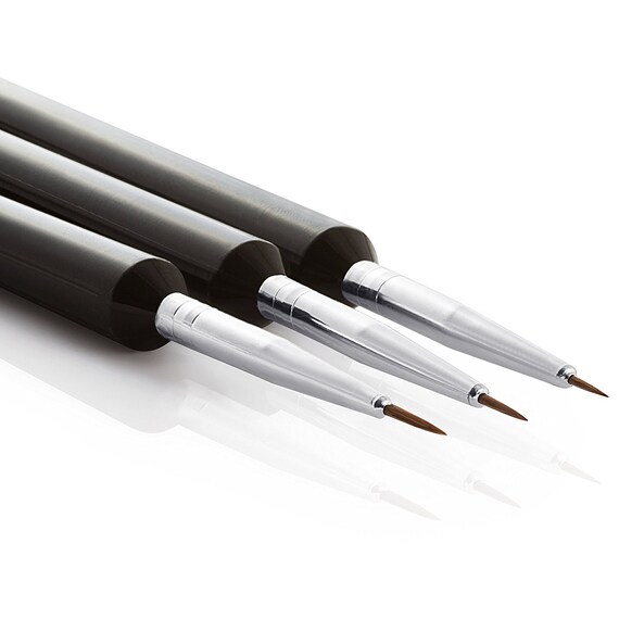 Tritart Pinselset fein Pinsel f/ür Aquarell Acryl und /Öl 3-er Set