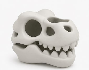 3Dプリントされた恐竜の歯型ブラシホルダー