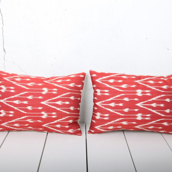 13 x 19 Decorative Pillow Throw Pillow Accent Pillow Handmade Ikat Pillow Cover - Set of 2 - 03307-128-1,3