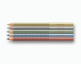 Faber-Castell, 5 Metallic-Jumbo-Grip-Stifte