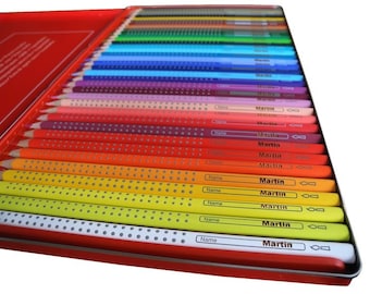 Faber-Castell, 36 Colour GRIP 2001 mit Namen