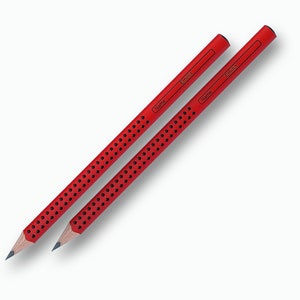 2 Jumbo-Schreiblern-Bleistifte mit Namen graviert image 1