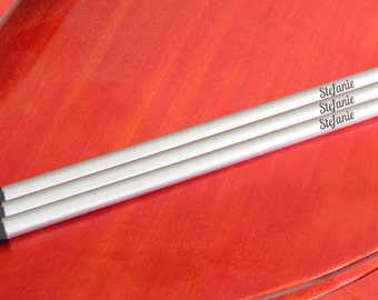 3 exklusive Silberne Bleistifte mit individueller Gravur