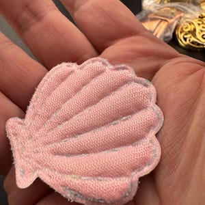 Rainbow Shell Patch, Sequin Nautical Appliqué | Fabric Base | 4.5Cm X 5Cm, Kids Beachwear image 8
