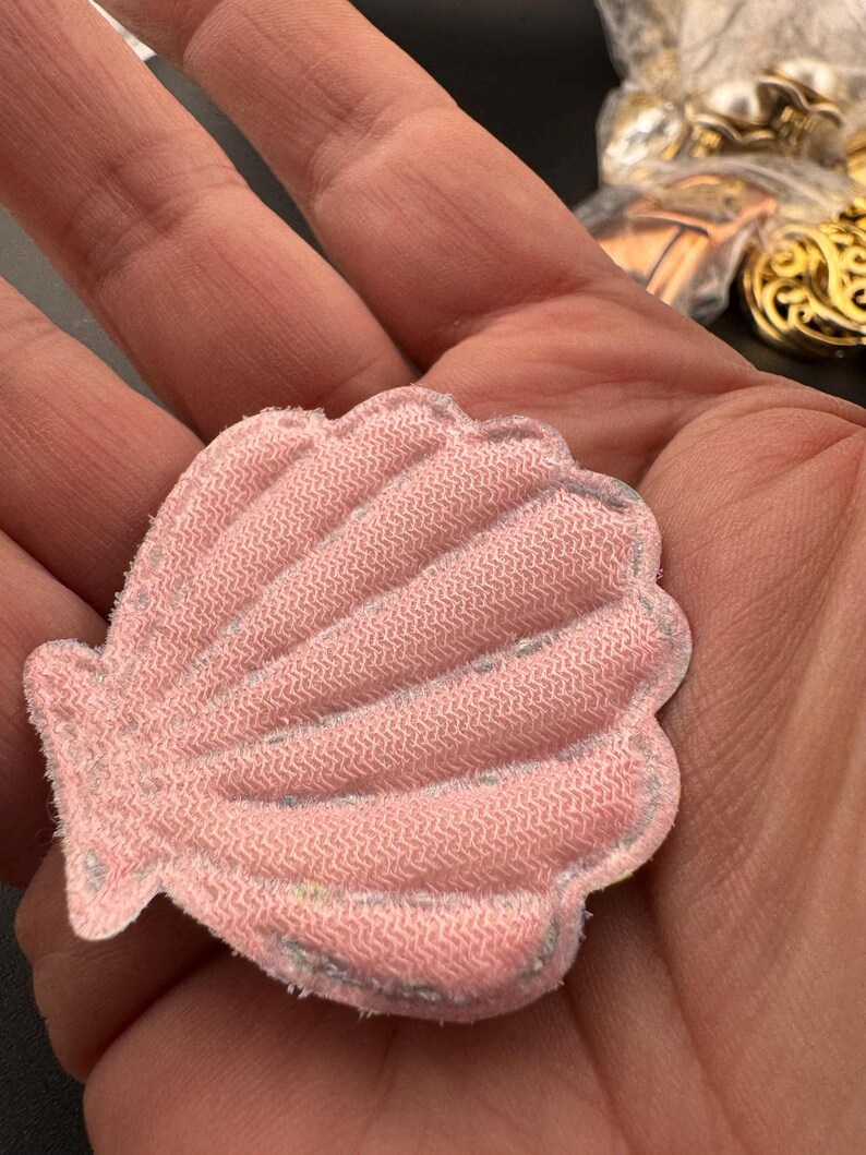 Rainbow Shell Patch, Sequin Nautical Appliqué | Fabric Base | 4.5Cm X 5Cm, Kids Beachwear image 8