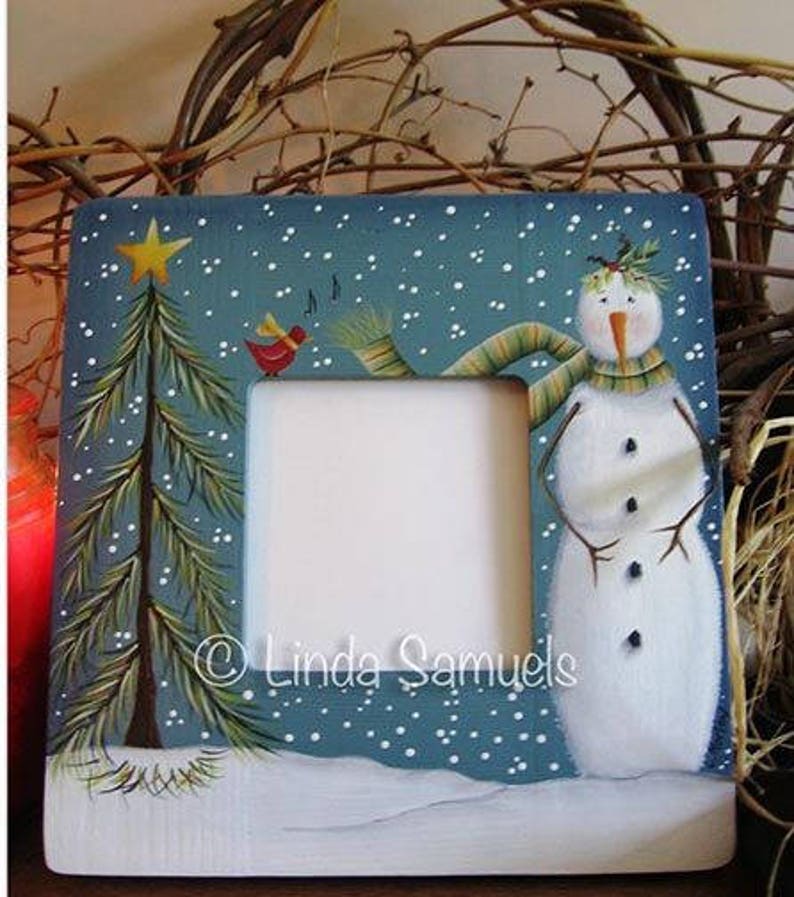 Winter Wonders Snowman Christmas Holiday Winter Tole painting pattern Epattern Digital Download image 1