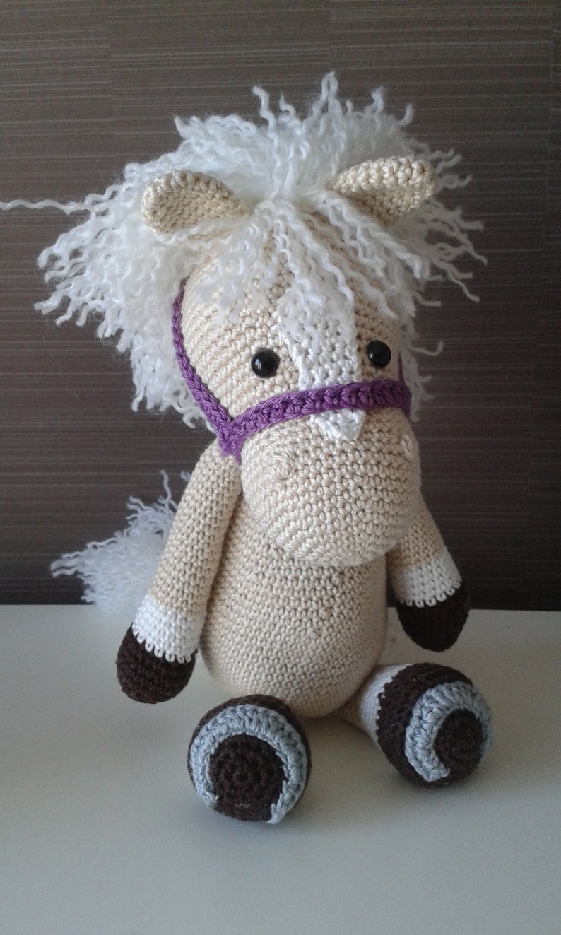 Poney / cheval animal en peluche image 1