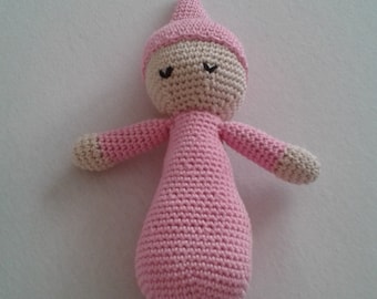 Crochet doll Sleeping cap/sleepyhead (cuddly animal)