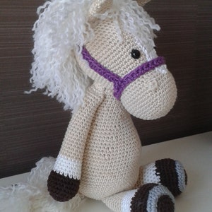 Poney / cheval animal en peluche image 2