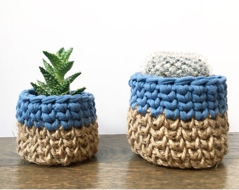 Biggie Smalls Planter Basket Crochet Pattern