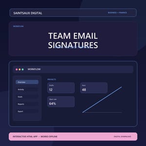 Skapare av e-postsignaturer för småföretag | 7 Gmail- och Outlook-mallar för team (direktnedladdning)