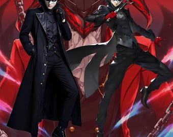 Inspired by Persona 5 Joker Cosplay Costume Ren Amamiya Akira Kurusu Phantom Thief Anime Halloween Full Set Outfit