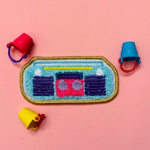 Chenille boombox-patch