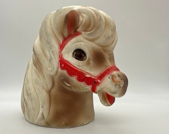Vintage Edward Mobley original prototype horse head for Bucky bronco hand painted by Edward Mobley