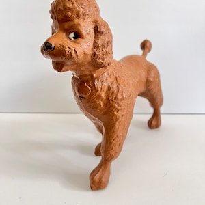 Irwin large squeak toy poodle vintage rubber toy