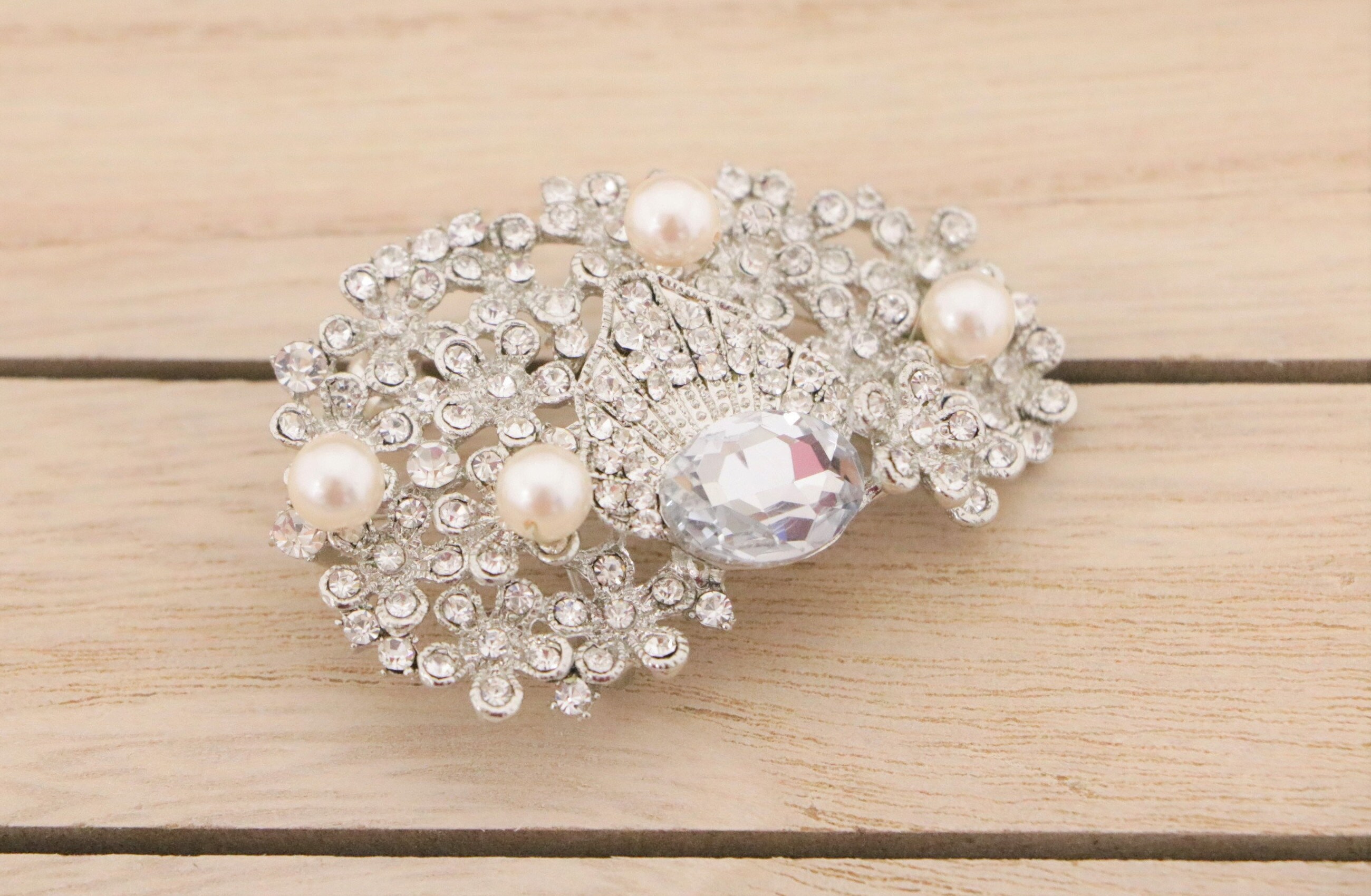 Braut Brosche Strass Diamant Edelstein Kristall Hochzeit Kostüm