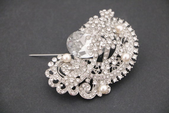 Wedding Dress Brooch Pin Simple Wedding Dress Belt Brooch Wedding