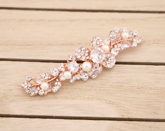 pearl brooch wedding dress broach pearl and crystal brooch Rose gold rhinestone brooch pin hair brooch for wedding belt brooch Bridal brooch