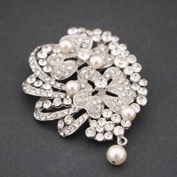 Pearl Broach Etsy