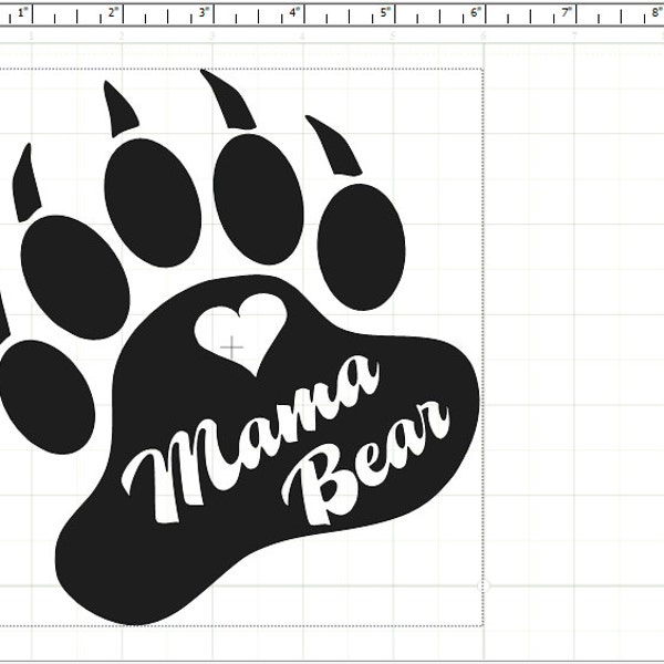 Mama Bear Paw Decal