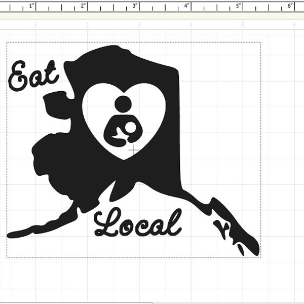 Eat Local State Decal