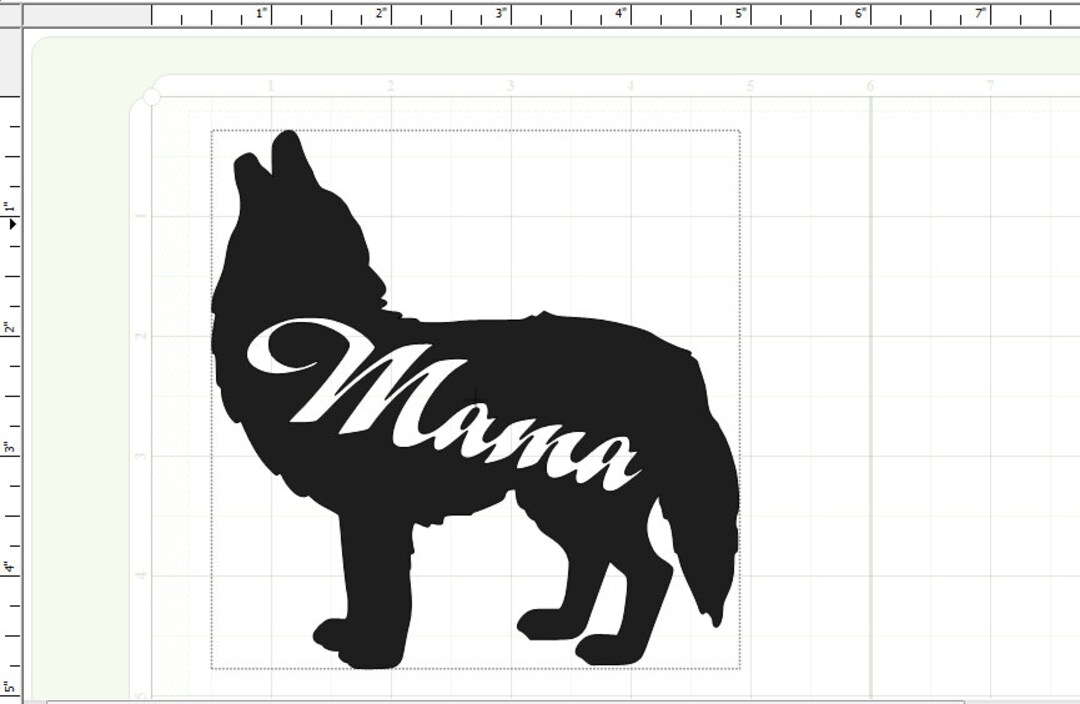 Mama Wolf Decal Etsy
