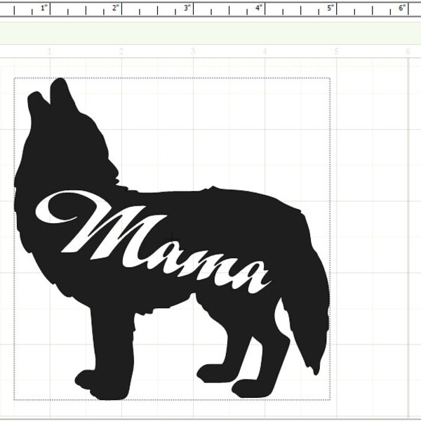 Mama Wolf Decal