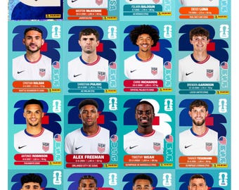 Utskrivbara klistermärken till FIFA World Cup 2026 | Album PDF +900 fotbollsklistermärken | Alla 48 lag | Direkt nedladdning FIFA World Cup 2026 Fotboll
