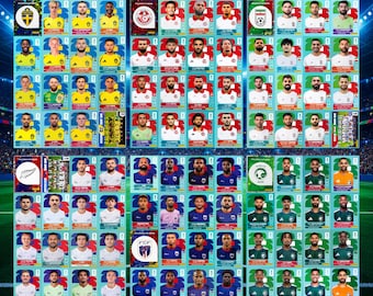 WM 2026 Sticker zum Ausdrucken | Album PDF +900 Fußball Sticker | Alle 48 Mannschaften | Sofort Download Fußball WM 2026 Fußball Karten