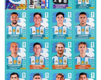 WM 2026 Sticker zum Ausdrucken | Album PDF +900 Fußball Sticker | Alle 48 Mannschaften | Sofort Download Fußball WM 2026 Fußball Karten