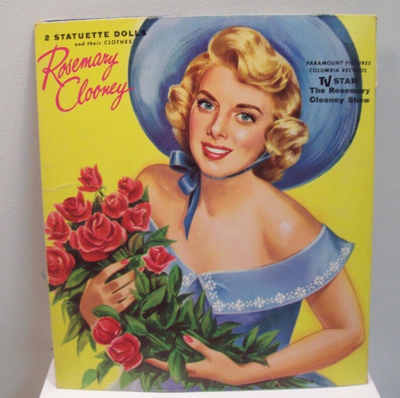Vintage Rosemary Clooney paper doll Lowe 2487 folder only Etsy